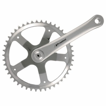 Crank 46 x 170mm aluminum crank steel gear - 1