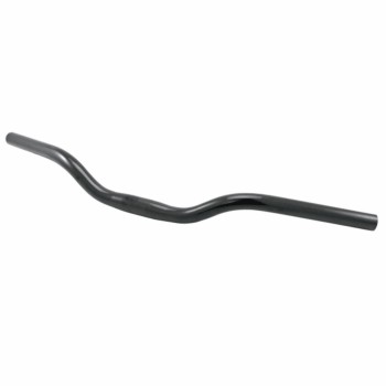 Guidon de vélo de trekking en aluminium 590mm x 20° x 70mm noir - 1