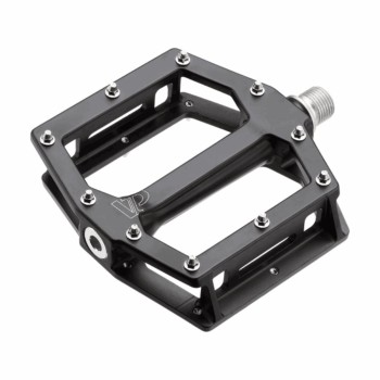 Pair of freeride-bmx pedals in black aluminum - 1