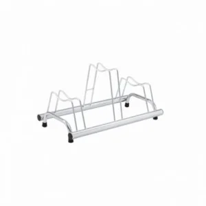 Patented 3-seater floor bike rack suitable for silver disc brakes - 1
