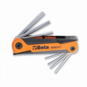 Multitool hexagon wrench 7pcs from 1.5mm to 6mm orange - 1