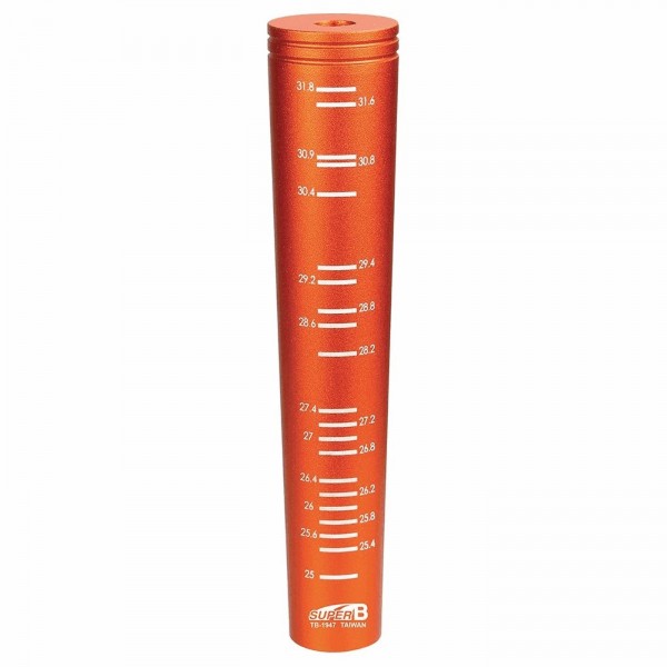 Seat tube diameter gauge from 25mm to 31.8mm orange - 1