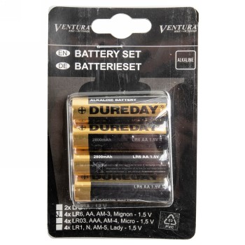 Battery, am-3, mignon, aa, lr-6, alkaline, 1.5 v, 1 set of 4, in ventura-ek - 2