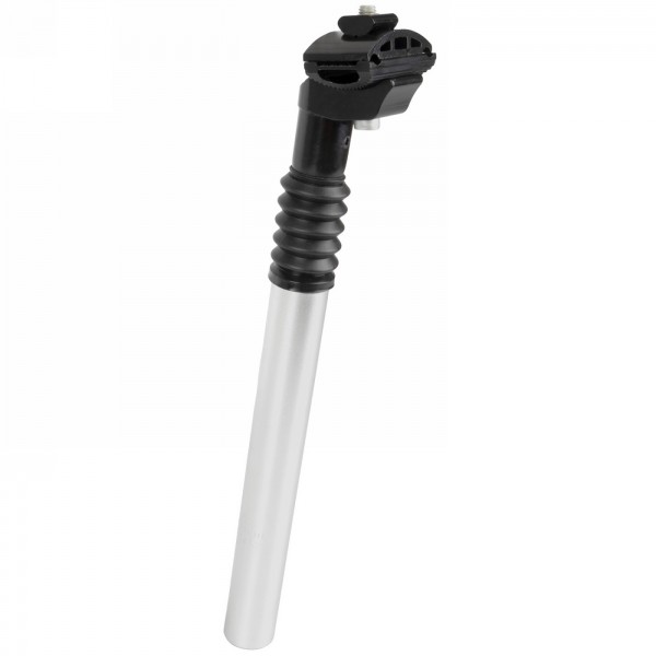 Seat post, aluminium, suspension, silver, 300 x 27.2 mm, adjustable preload, suspension travel 40 mm, mv - 1