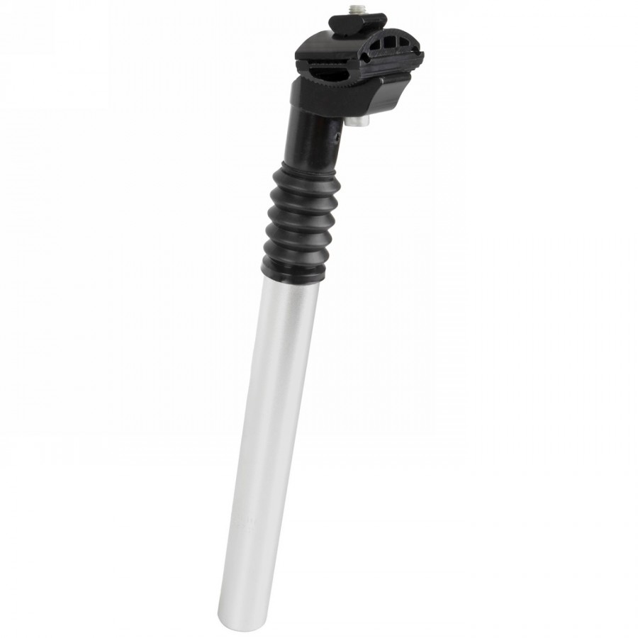 Seat post, aluminium, suspension, silver, 300 x 27.2 mm, adjustable preload, suspension travel 40 mm, mv - 1