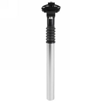 Seat post, aluminium, suspension, silver, 300 x 27.2 mm, adjustable preload, suspension travel 40 mm, mv - 2