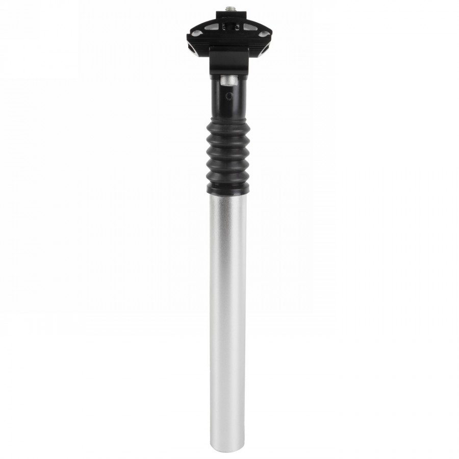 Seat post, aluminium, suspension, silver, 300 x 27.2 mm, adjustable preload, suspension travel 40 mm, mv - 2