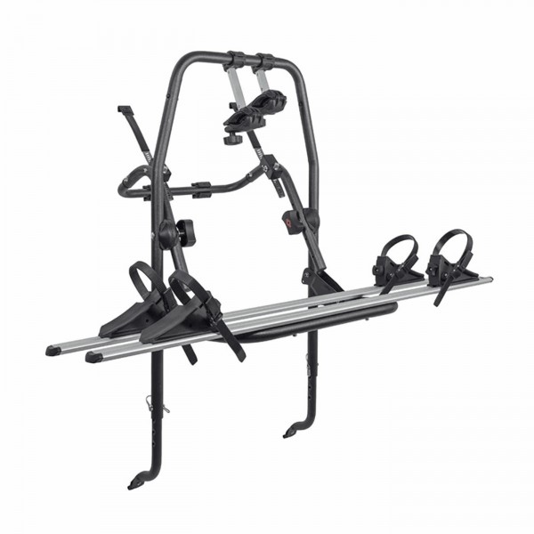 Polaris rear bike carrier for 2 bikes in silver aluminum - 1