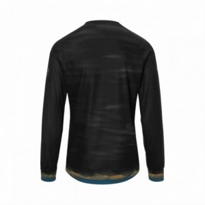 Roust LS Shirt schwarz/orange blau gemustert Größe XL - 2
