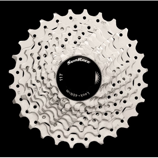 Road cassette 10s x 11/28 teeth in steel/silver aluminum - shiman - 1