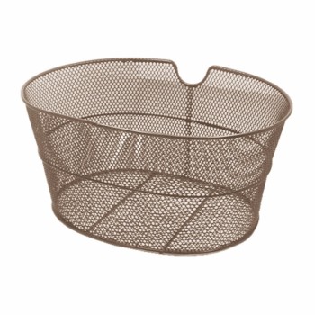 Brown oval front basket - 1