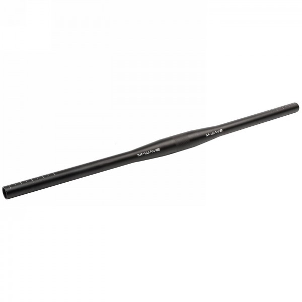 guidon de vtt, m-wave, alu, noir, 680 mm, pour serrage 31.8 mm, mv - 1