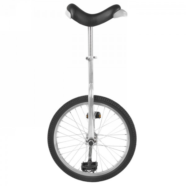 Fun unicycle, 20', complete, chrome silver - 1