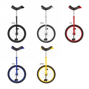 Fun unicycle, 20', complete, chrome silver - 2