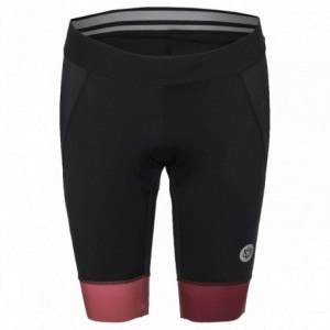 Latzhose ii short essential prime woman schwarz/lachsrosa größe l - 1