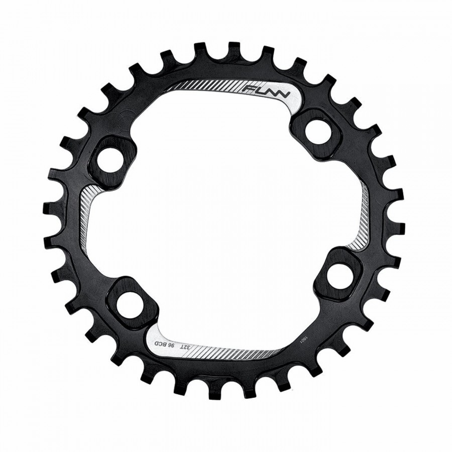 Chainring solo 96 30 teeth in aluminum 7075 cnc black - bcd 96mm - 1