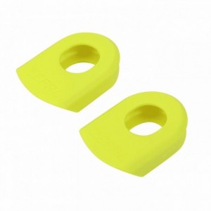 Fluo yellow crank armor pedal guards - 1