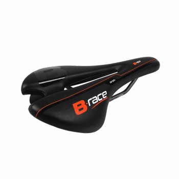 Sella b-arek nero/rosso c/foro cr-mo - 2 - Selle - 8055320656262