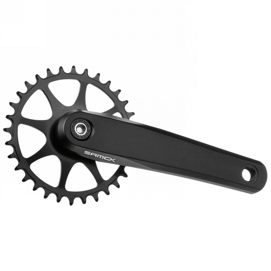 crankset samox, jis, aluminium crank 170 mm, steel chainring 32 teeth, without bottom bracket and axle bolts, for boost, mv - 1