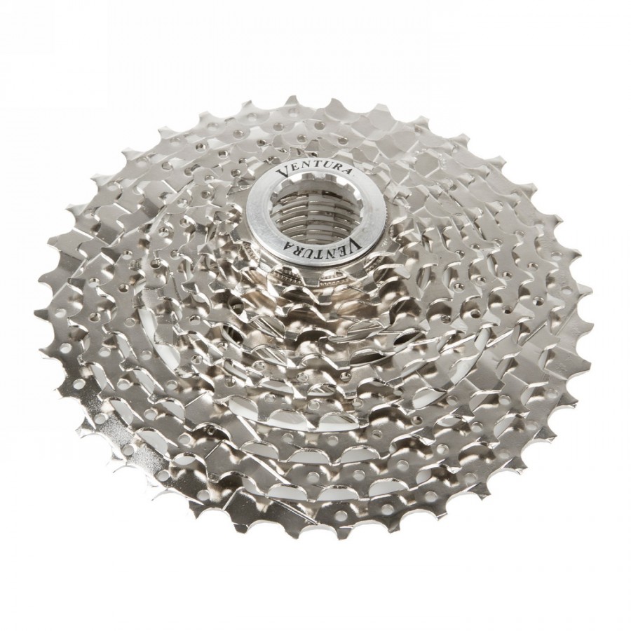 Cassette sprocket, ventura, 10-speed, 11/13/15/17/21/24/28/32/36/42 teeth, silver, mv - 1