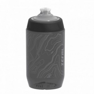 Botella de agua zefal sense pro 500 ml ahumado negro/gris - 1