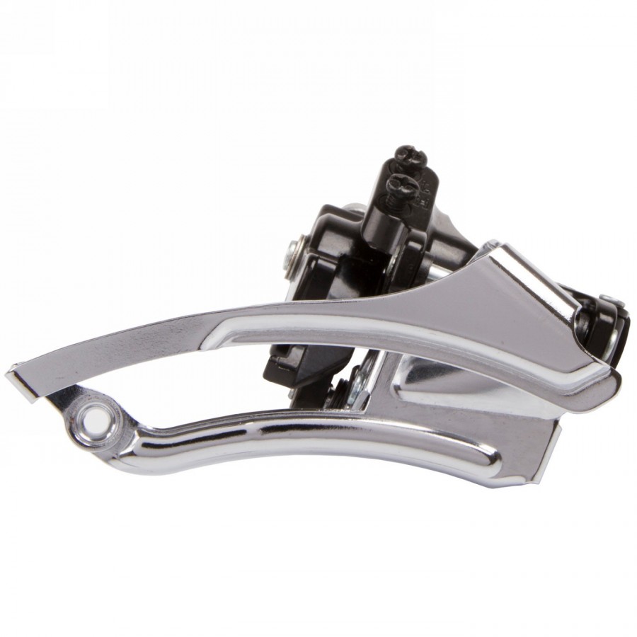 Front derailleur ventura, dualpull, top swing, for cranksets with 42-32-24 z, for 10-speed, aluminium/steel, shimano compatible,