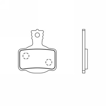 Paire de plaquettes semi-métalliques polyvalentes MT4/MT8 - 1