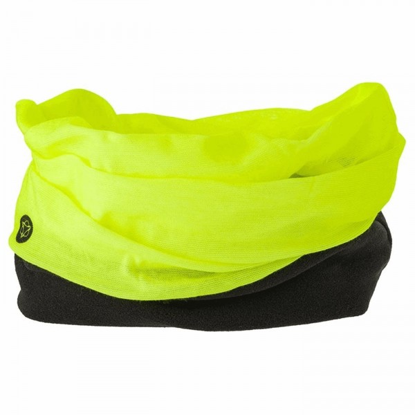 Neck warmer in primaloft: fluo yellow stretch microfiber - 1