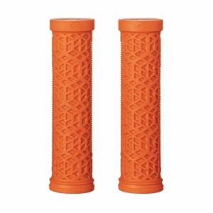 Manopole hilt es 30mm in gomma arancio con collarino in alluminio - 1 - Manopole - 4710139334292