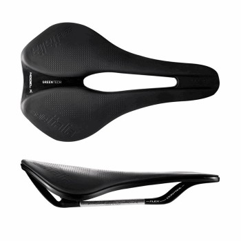 Sella model x green 145x245mm(l3)superflow nero - peso:299gr - 1 - Selle - 8030282543911