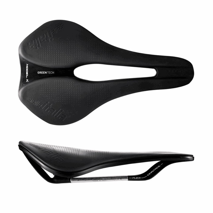 Saddle model x green 145x245mm(l3)superflow black - weight: 299gr - 1