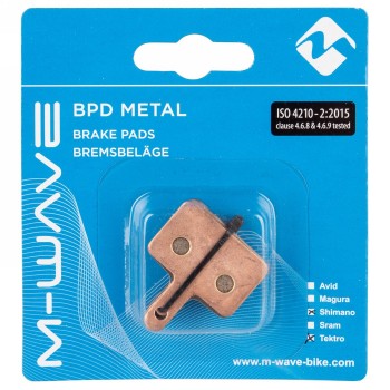 Brake pads, sintered, for shimano disc brakes: br-c501, br-m575, br-m525, br-m495, br-m486, br-m485, br-m475, br-m465, - 2