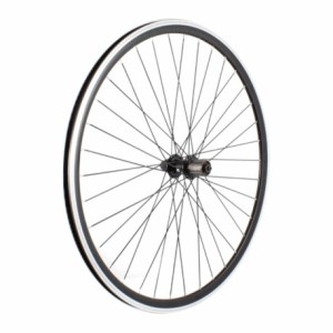 700c rear wheel, 36 spokes, without logo, compatible with shimano 8/9/10-speed cassette - 1