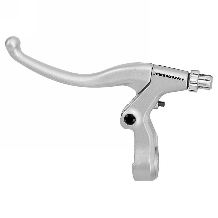 Promax left brake lever, made of high-quality aluminum, 4-finger design, suitable for V-brakes and cantilever brakes, with adjus