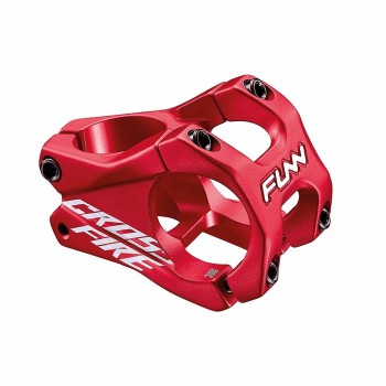 Attacco mtb crossfire 35x50mm in alluminio angolo 0° rosso - 1 - Attacchi manubrio - 4710139330799