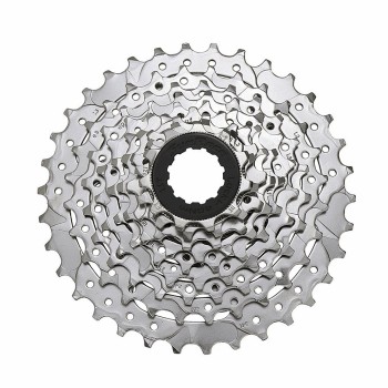 Cassette 7v x 11/28 dientes en níquel plata - cuerpo shimano - 1