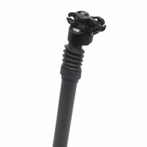 Black aluminum suspension seatpost 27.2mm x 300mm -offset: 20mm - 1