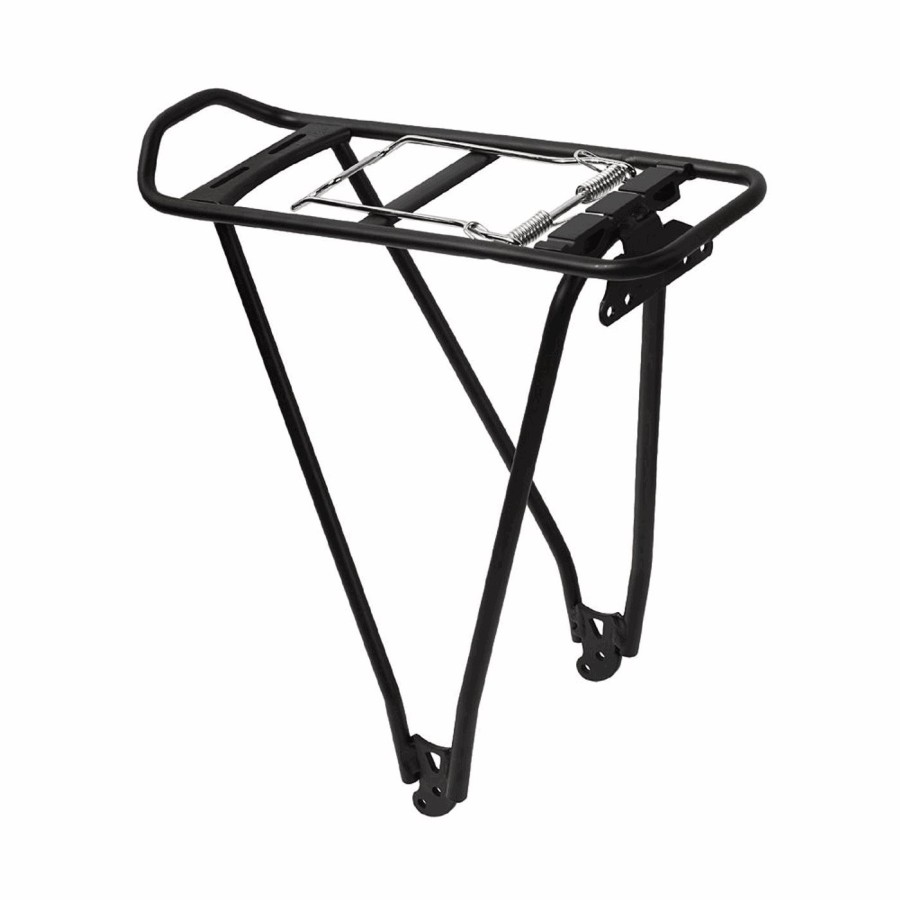 Rear rack lux2 26/28 in black aluminum - 1