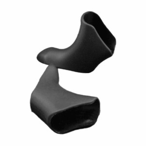 Pair of black shimano 105 ultegra 6600 shifter covers - 1