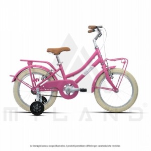 Bicicleta infantil urbana 16' 1v, rosa, talla L - 1