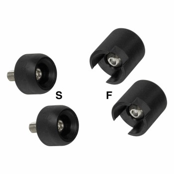 Black wheel buffers (1 pair mod. s + 1 pair mod. f) - 1