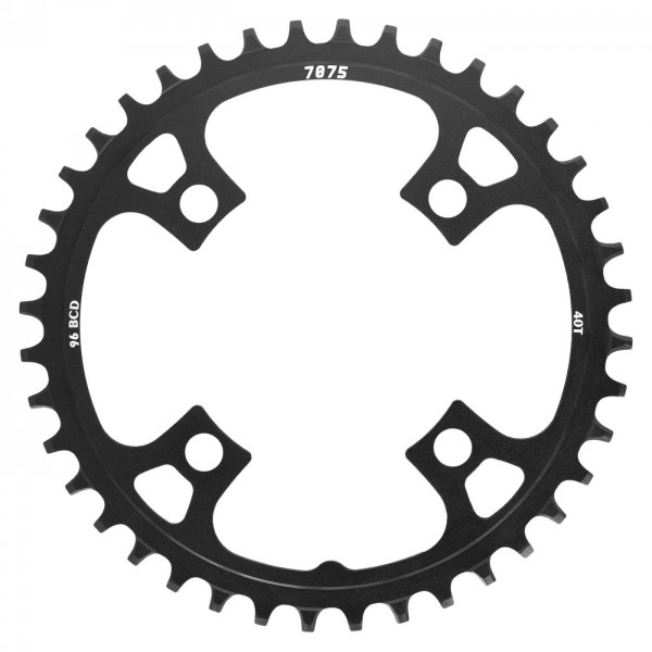 Single chainring 40t - bcd 96mm black for crankset (305850640) - 1