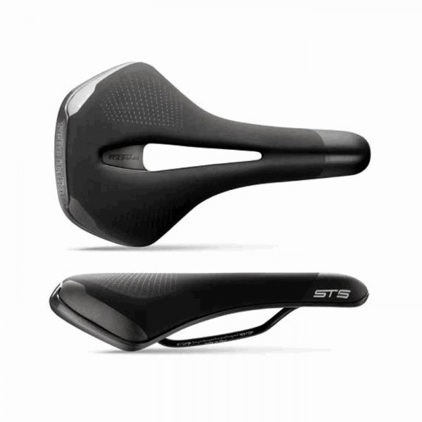 Saddle st5 165x276mm (l2) gel flow black - weight: 406gr - 1