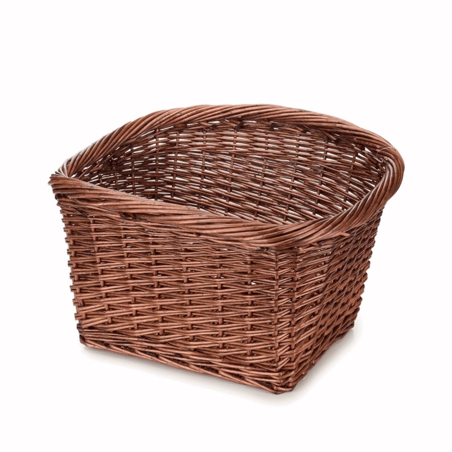 Extra size rectangular wicker basket 45x41x30 h - 1