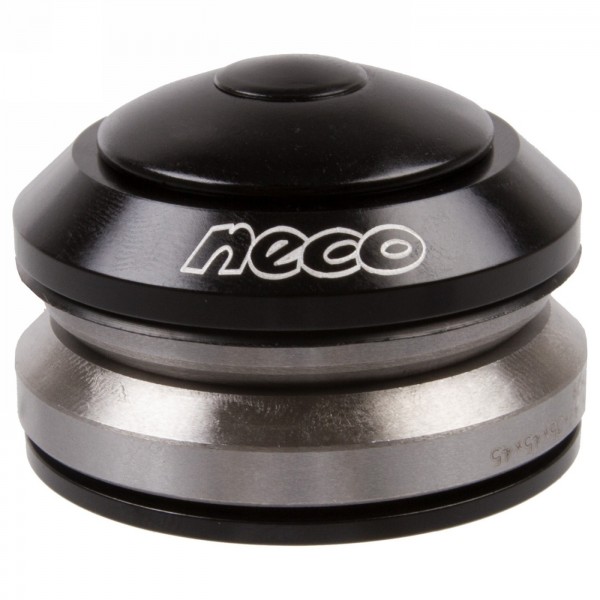 Integrated Neco steering series, from 1.1/4' to 1.1/8', aluminum, black, ek - 1