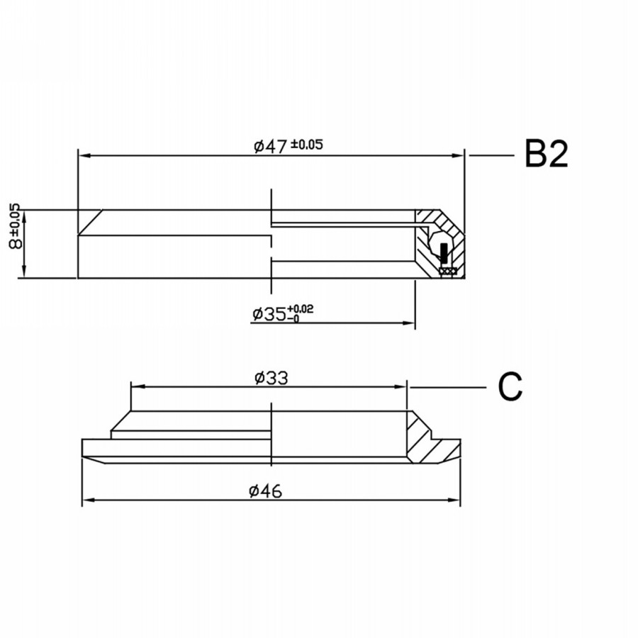 Integrated Neco steering series, from 1.1/4' to 1.1/8', aluminum, black, ek - 3