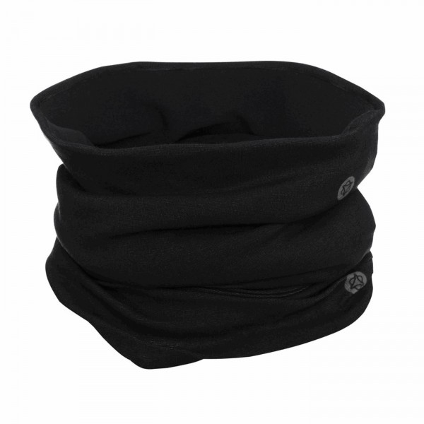 Neck warmer in primaloft: black stretch microfibre - 1