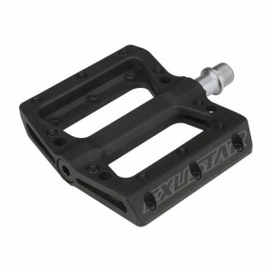 Pedal e-pb71 mtb 105x108mm in black thermoplastic - flat connection - 1