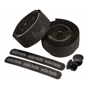 Smootape corsa black lenkerband + schwarze kappe - 1