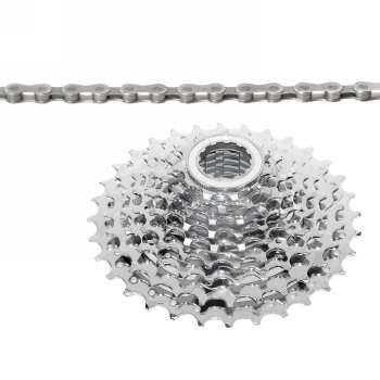 Power set ventura, 9-speed, consisting of cassette sprocket no. 700195 (11-32z) + chain no. 301902 (1/2x11/128, 116 links) - 1